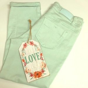 Buffalo Mint Green Skinny Jeans